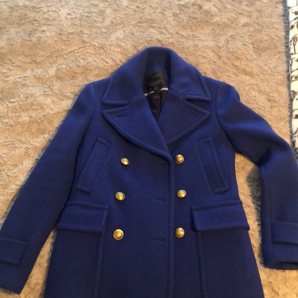 Basically Brand New stadium cloth by Nello Gori Jcrew Royal Blue Peacoat